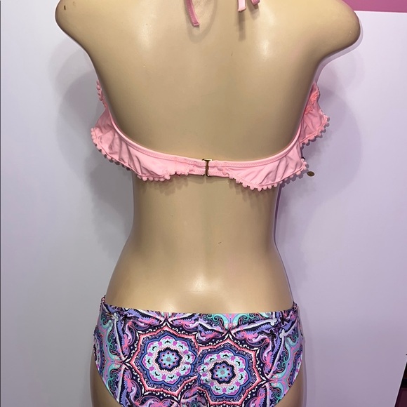 victoria secret  Ruffled Bikini Top with Patterned‎ Bottom zs M - Picture 12 of 16